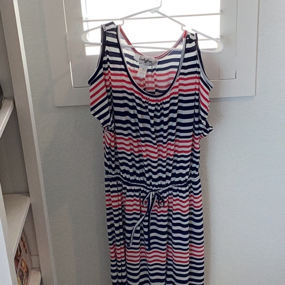 🆕️ Christine women’s patriot maxi dress, Size 1X, NWOT.  🇺🇸🇺🇸🇺🇸